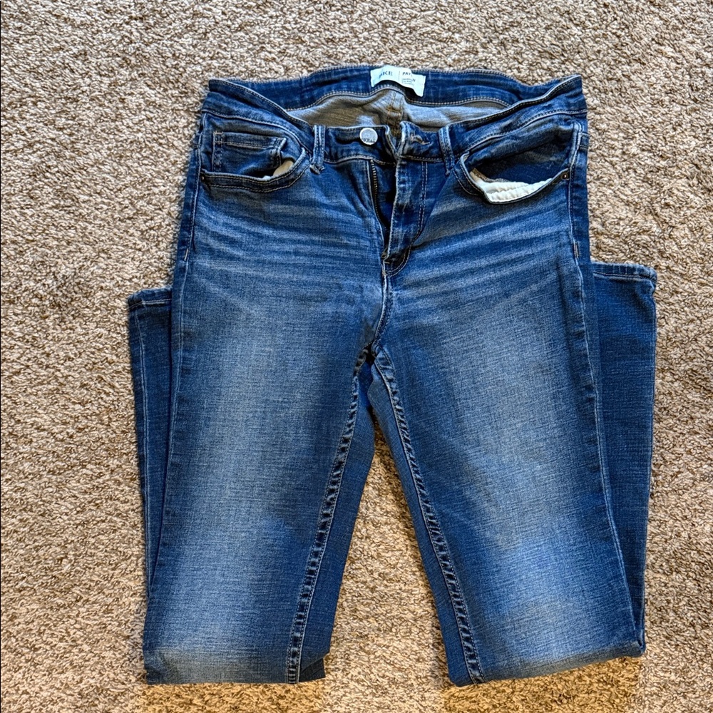 BKE Payton Women's Straight Leg Jeans in Deep Blue